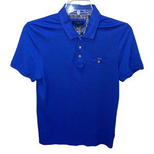 Men's Ted Baker‎ London Royal Blue Polo Shirt Size 2